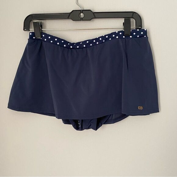 Tommy Hilfiger Women’s Blue Skirtini Bikini Bottom size M - Picture 1 of 7